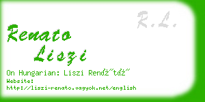 renato liszi business card